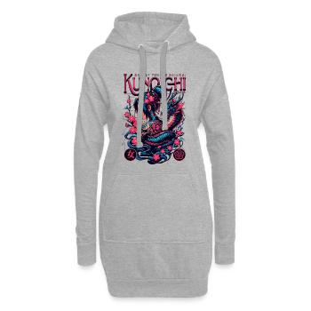 Kunoichi Deadly Grace - Hoodie-Kleid - Grau meliert - Vorne