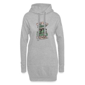 NORMALE OPAS SPIELEN BINGO COOLE OPAS WOHNMOBIL - - Hoodie-Kleid - Grau meliert - Vorne
