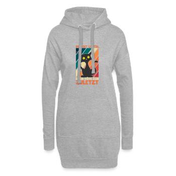 Du Bist Lustig Dich Töte Ich Zuletzt - Humor - Hoodie-Kleid - Grau meliert - Vorne