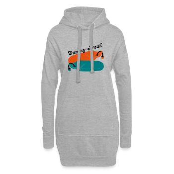 Dummy Freak - Hoodie-Kleid - Grau meliert - Vorne