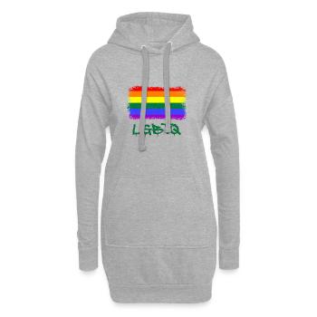 LGBTQ Pride Month - Hoodie-Kleid - Grau meliert - Vorne