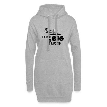 Golf Golf Putts Golf Players Golf Terrain de golf - Sweat-shirt à capuche long Femme - gris chiné - Devant
