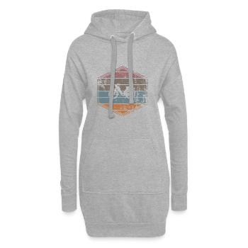 Moped - Hoodie-Kleid - Grau meliert - Vorne