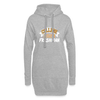 College Freshman Class of 2023 Campus Life - Hoodie-Kleid - Grau meliert - Vorne