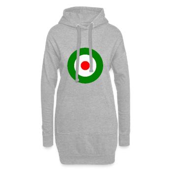 Italie - Sweat-shirt à capuche long Femme - gris chiné - Devant