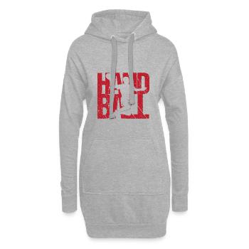 Handball - Sweat-shirt à capuche long Femme - gris chiné - Devant