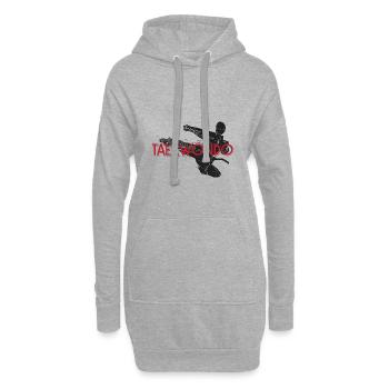 Arts martiaux Tae kwon do cadeau Taekwondo Sport - Sweat-shirt à capuche long Femme - gris chiné - Devant
