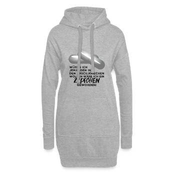 Schleimer hypocrite Funny suppositoire Arschkriecher - Sweat-shirt à capuche long Femme - gris chiné - Devant