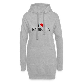 Mathematics Mathematicians Mathematics Teacher Gift - Hoodie Dress - heather grey - Front