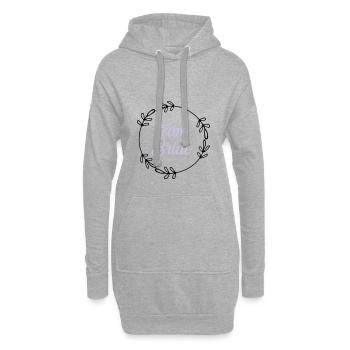 Team bride - Sweat-shirt à capuche long Femme - gris chiné - Devant
