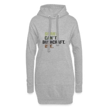 bushcraft carmoflage wildcamping survival - Hoodie-Kleid - Grau meliert - Vorne
