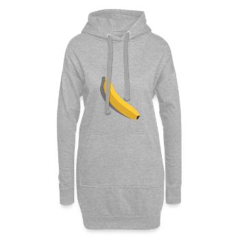 banane - Hoodie-Kleid - Grau meliert - Vorne