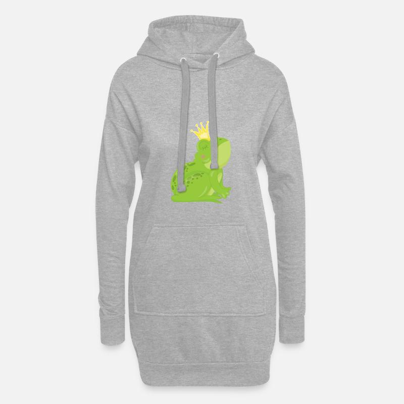 Frosch - Sweat-shirt à capuche long Femme - gris chiné