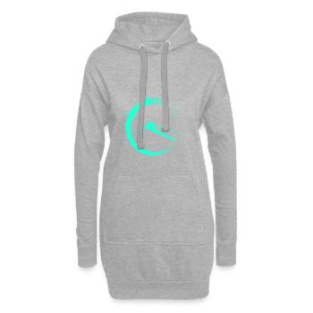 Rudern - Hoodie-Kleid - Grau meliert - Vorne
