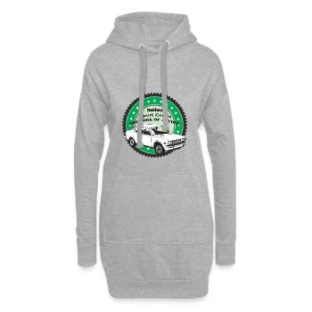 Italienische Sport Coupè - Hoodie-Kleid - Grau meliert - Vorne