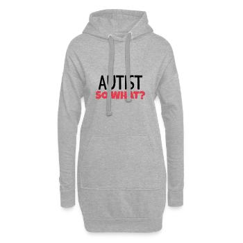 Autist, na und? - Hoodie-Kleid - Grau meliert - Vorne