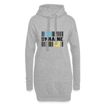 UKRAINE support Kiew Selenskyj slava ukraini - Hoodie-Kleid - Grau meliert - Vorne