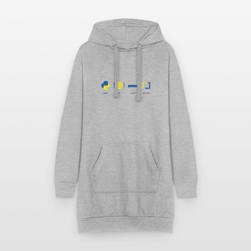 CODER PYTHON LIFE Hoodie-Kleid