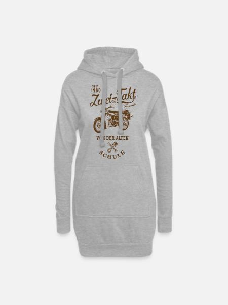 Simson S51 B4 Zwei Takt - Hoodie-Kleid - Grau meliert