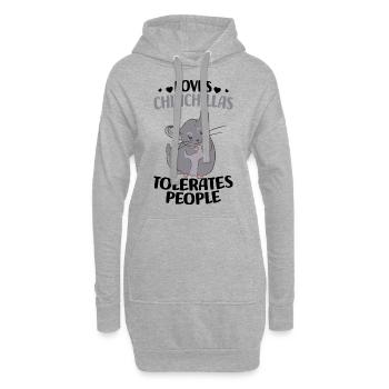 Chinchilla - Hoodie-Kleid - Grau meliert - Vorne