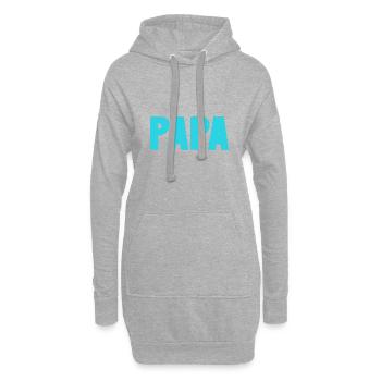 FROHER VATERTAG. PAPA. VATERTAG. VATER - Hoodie-Kleid - Grau meliert - Vorne