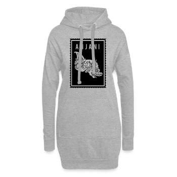 Anjani - Wayang - Hoodie-Kleid - Grau meliert - Vorne