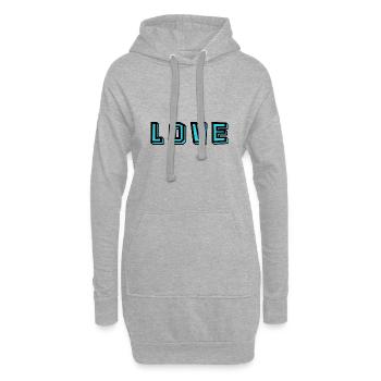 LIEBE. MAMA. MUTTERTAG. SCHÖNEN MUTTERTAG - Hoodie-Kleid - Grau meliert - Vorne