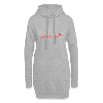 ES LEBE DIE MARYS. JUNGGESELLINNENABSCHIED. VALENTINSTAG. ICH LIEBE DICH. - Hoodie-Kleid - Grau meliert - Vorne