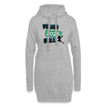 Völkerball Spieler Team Turnier Mannschaft in 2025 - Hoodie-Kleid - Grau meliert - Vorne