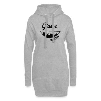 Glaser in Rente Rentenbeginn Glaserei Meister Chef - Hoodie-Kleid - Grau meliert - Vorne