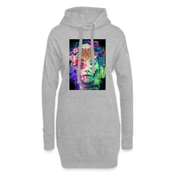 MODE-TODESFALL 1 - Hoodie-Kleid - Grau meliert - Vorne