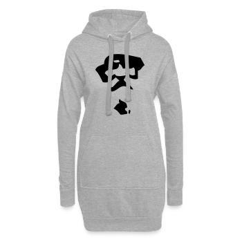 Almöhi - Hoodie-Kleid - Grau meliert - Vorne