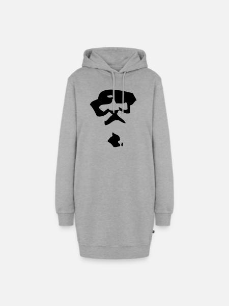 Almöhi - Hoodie-Kleid - Grau meliert