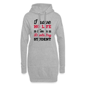 Dentiste - Sweat-shirt à capuche long Femme - gris chiné - Devant