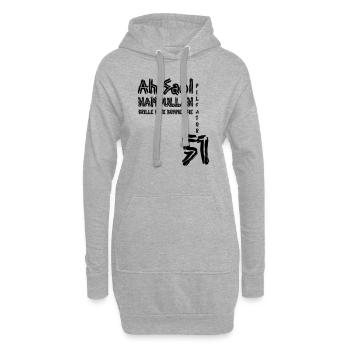 Ah Saol - Hoodie-Kleid - Grau meliert - Vorne