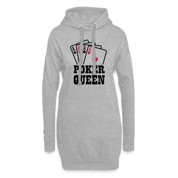 Poker - Hoodie-Kleid - Grau meliert - Vorne