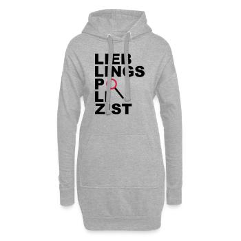 Lieblingspolizist - V2 - Hoodie-Kleid - Grau meliert - Vorne