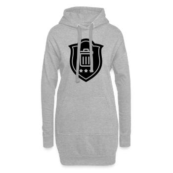 Eboueur / Eboueuse / Nettoyage / Propreté / Propre - Sweat-shirt à capuche long Femme - gris chiné - Devant