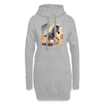 Sparkle wild - Hoodie-Kleid - Grau meliert - Vorne