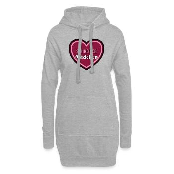 Schneiderin Schneider Mädchen Kind Azubine Girls - Hoodie-Kleid - Grau meliert - Vorne