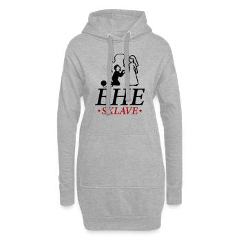 Ehesklave Hochzeit Brautpaar - Hoodie-Kleid - Grau meliert - Vorne