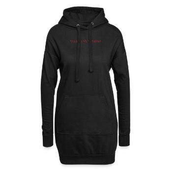 Aime ton prochain comme toi-même dans la Bible de l'hébreu - Sweat-shirt à capuche long Femme - noir - Devant
