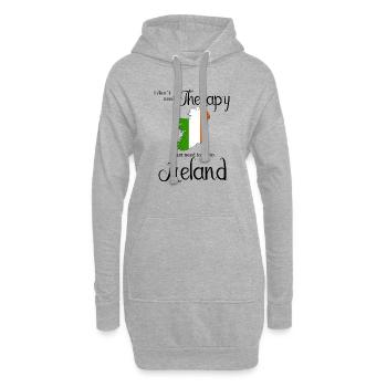 I Do not Need Therapy I Just Need To Go To Ireland - Hoodie Dress - heather grey - Front