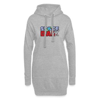 SPACE DAD - Hoodie-Kleid - Grau meliert - Vorne