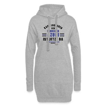 Azubi Schreiner Lehre Ausbildung Schreinerei - Hoodie-Kleid - Grau meliert - Vorne