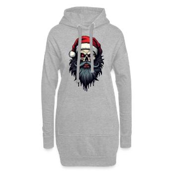Claus X Mas - Hoodie-Kleid - Grau meliert - Vorne