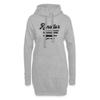 Konditor Ausbildung Konditorazubi Lehre Azubi - Hoodie-Kleid - Grau meliert - Vorne