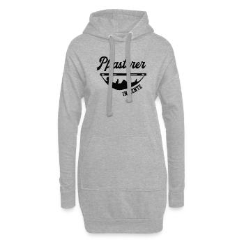 Pflasterer in Rente Rentenbeginn Pflasterei Chef - Hoodie-Kleid - Grau meliert - Vorne