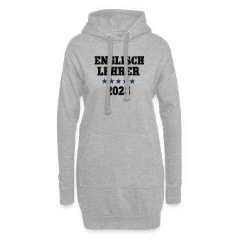 Englisch Lehrer 2025 Englischlehrer Sprachlehrer - Hoodie-Kleid - Grau meliert - Vorne