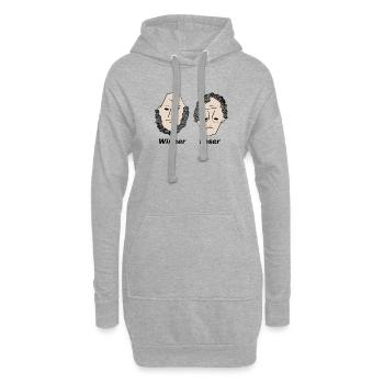 Winner Loser black - Hoodie-Kleid - Grau meliert - Vorne